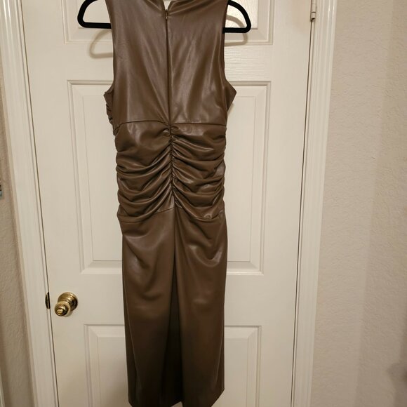 Faux Leather Dress - Picture 5 of 9